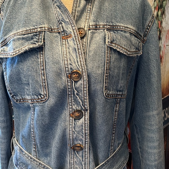 Free People Denim Jacket, Size Small - Picture 2 of 13